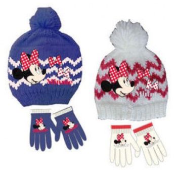 Conjunto gorro y guantes Minnie