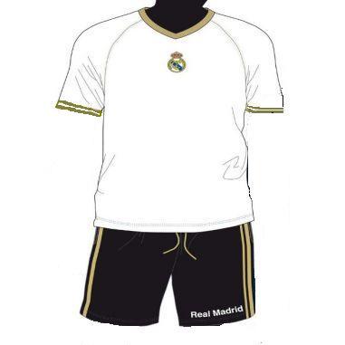 Pijama manga corta blanco Real Madrid