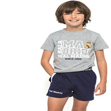 Pijama Real Madrid niño verano manga corta producto oficial